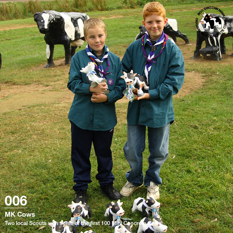 100 Scout Mini Concrete Cows