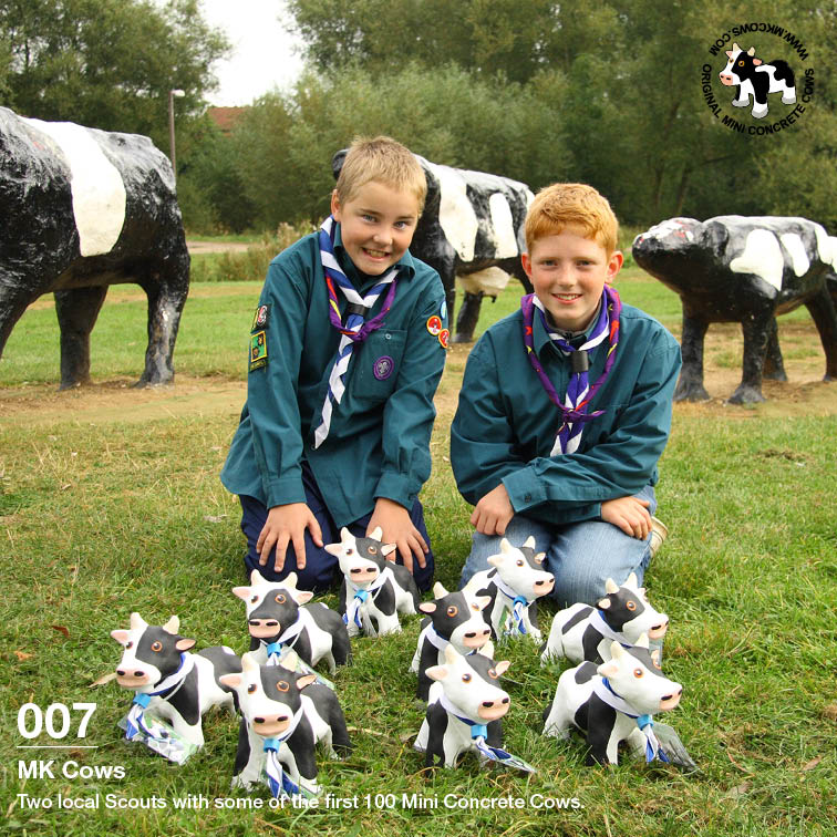 100 Scout Mini Concrete Cows