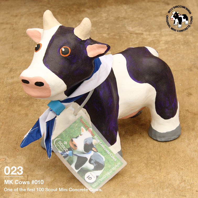 Individual Photos of First 100 Scout Mini Concrete Cows