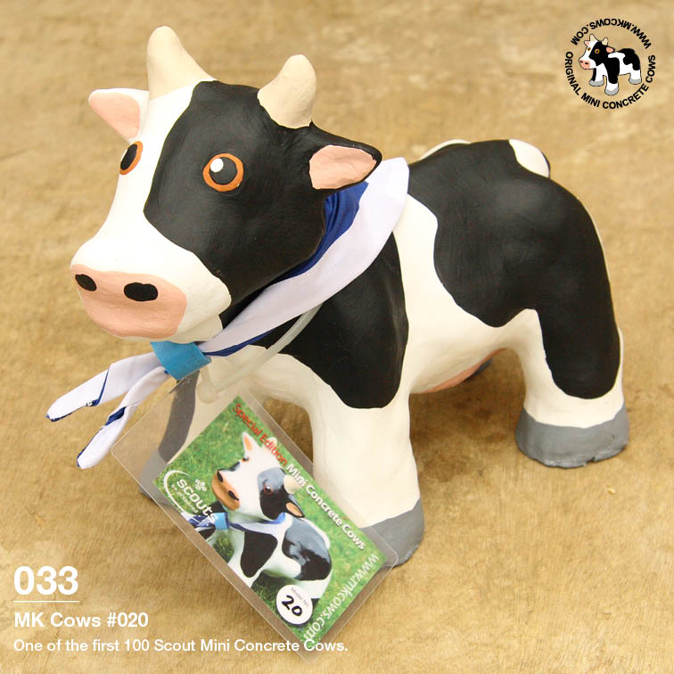 Individual Photos of First 100 Scout Mini Concrete Cows