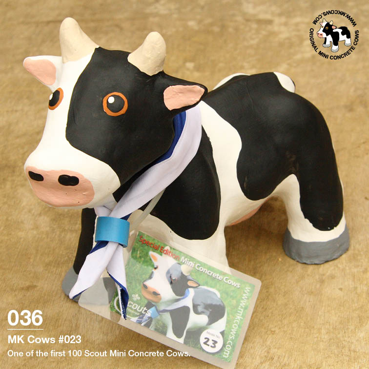 Individual Photos of First 100 Scout Mini Concrete Cows