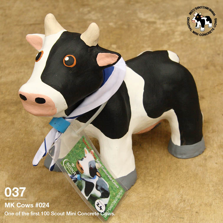 Individual Photos of First 100 Scout Mini Concrete Cows