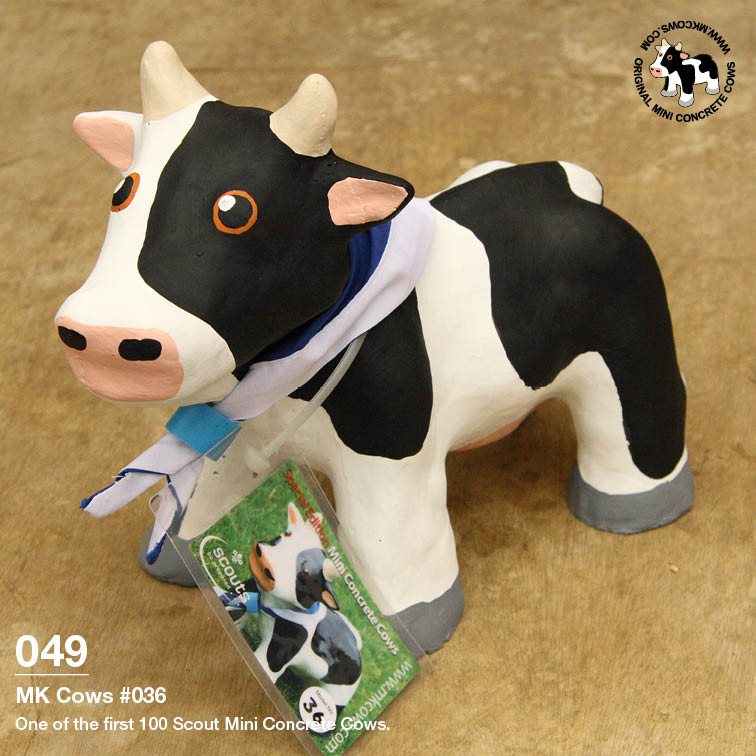 Individual Photos of First 100 Scout Mini Concrete Cows