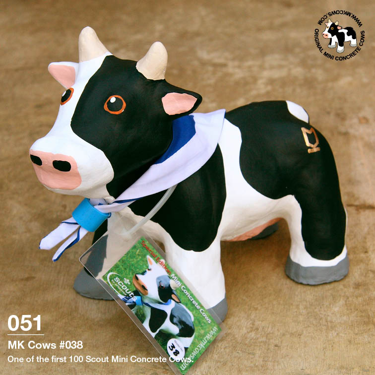 Individual Photos of First 100 Scout Mini Concrete Cows