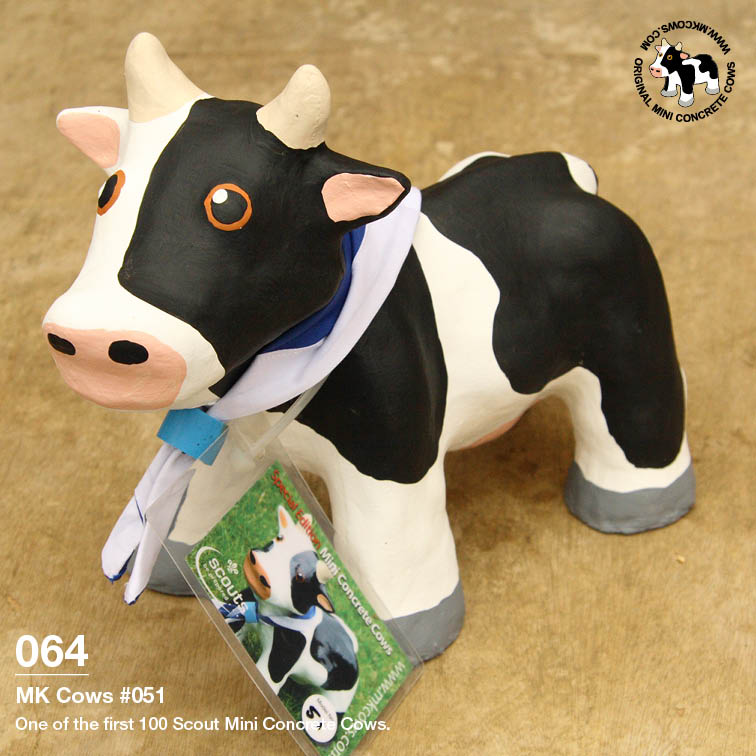 Individual Photos of First 100 Scout Mini Concrete Cows