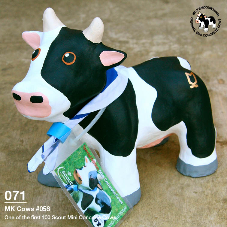 Individual Photos of First 100 Scout Mini Concrete Cows