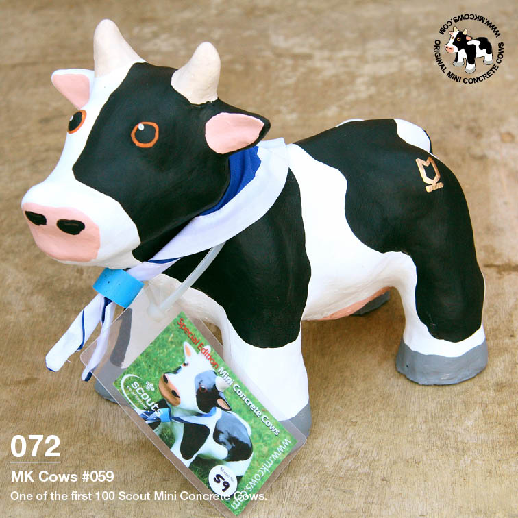 Individual Photos of First 100 Scout Mini Concrete Cows