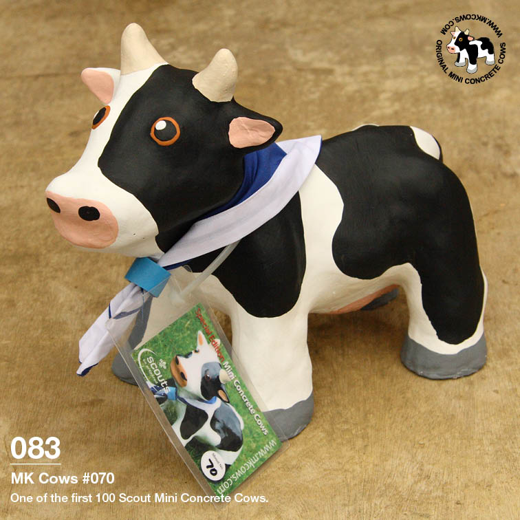 Individual Photos of First 100 Scout Mini Concrete Cows