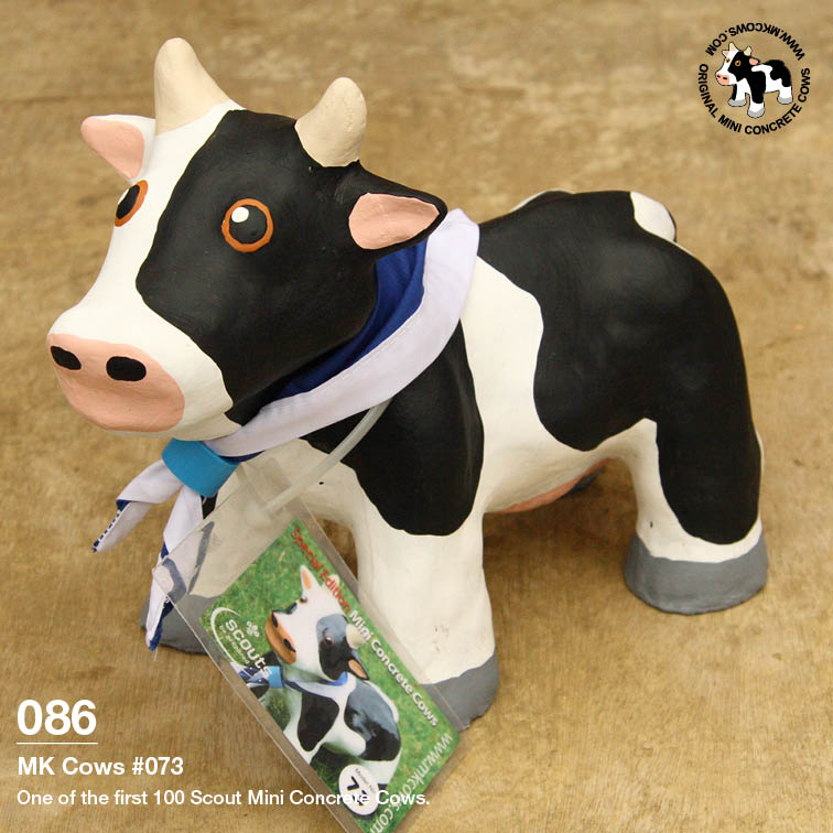 Individual Photos of First 100 Scout Mini Concrete Cows