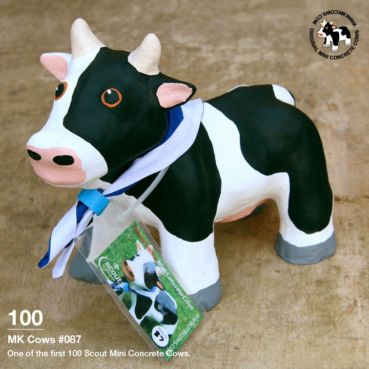 Individual Photos of First 100 Scout Mini Concrete Cows