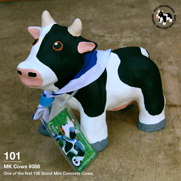 Individual Photos of First 100 Scout Mini Concrete Cows