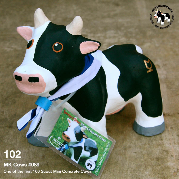 Individual Photos of First 100 Scout Mini Concrete Cows