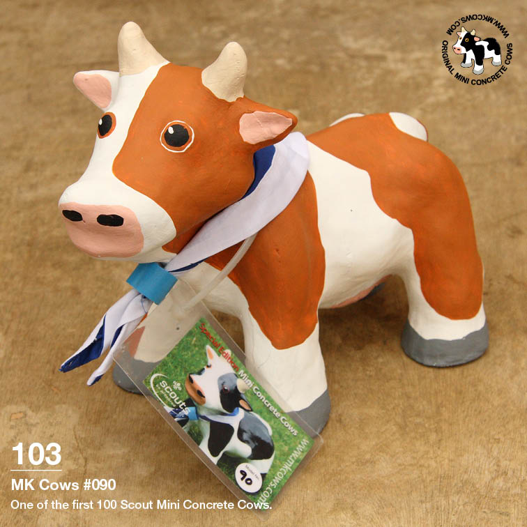 Individual Photos of First 100 Scout Mini Concrete Cows