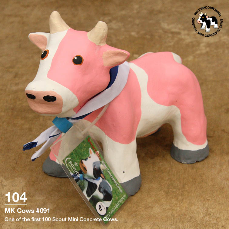 Individual Photos of First 100 Scout Mini Concrete Cows