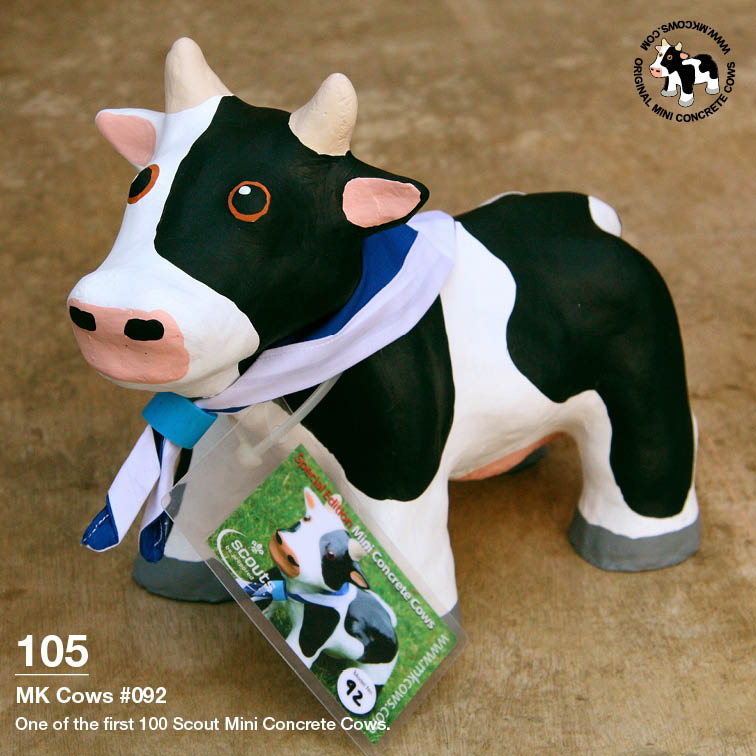 Individual Photos of First 100 Scout Mini Concrete Cows