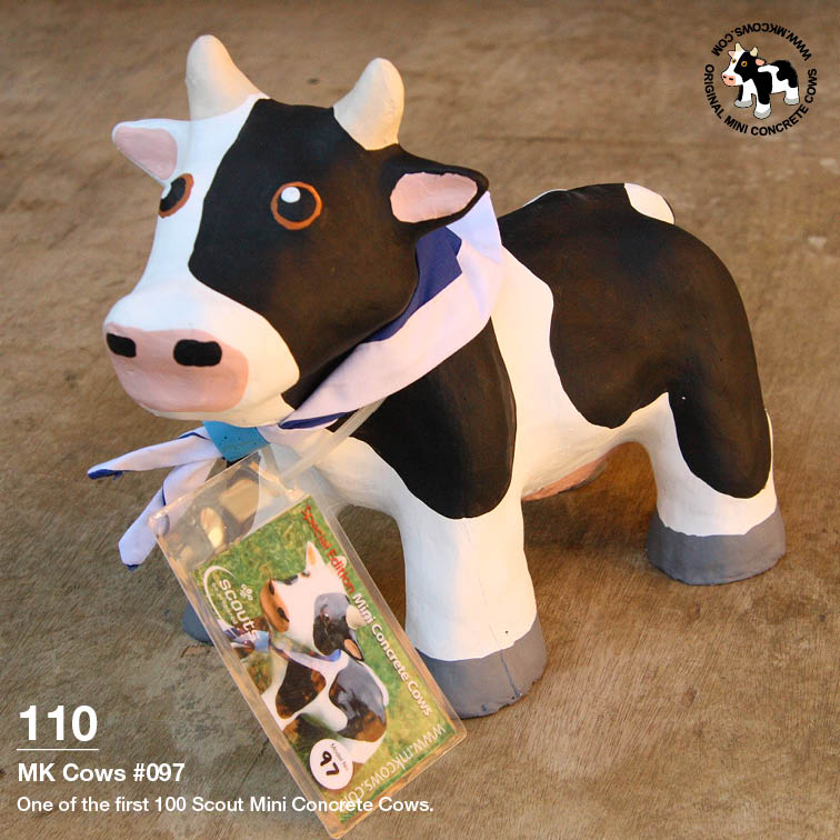 Individual Photos of First 100 Scout Mini Concrete Cows