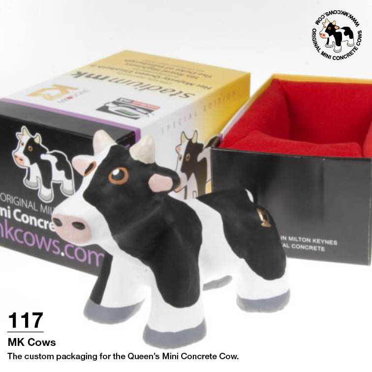 HM Queen Elizabeth II Receives a Mini Concrete Cow