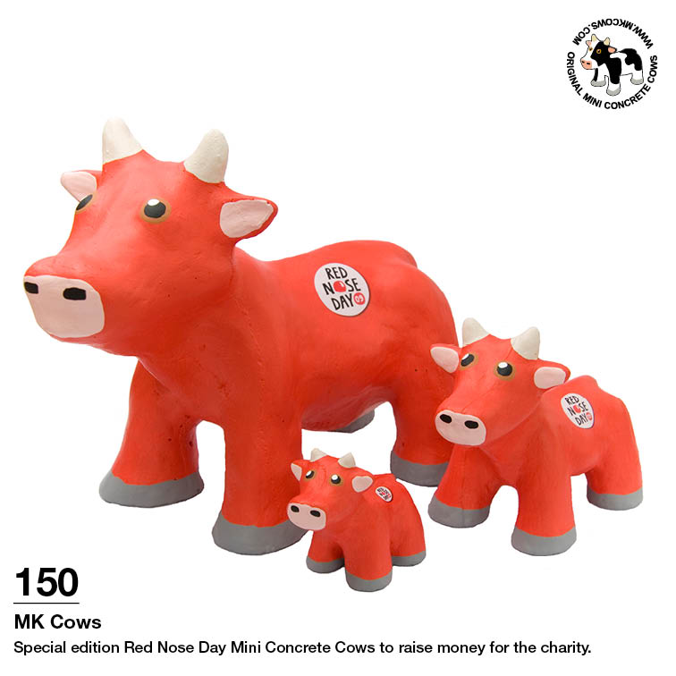 Comic Relief Mini Concrete Cows