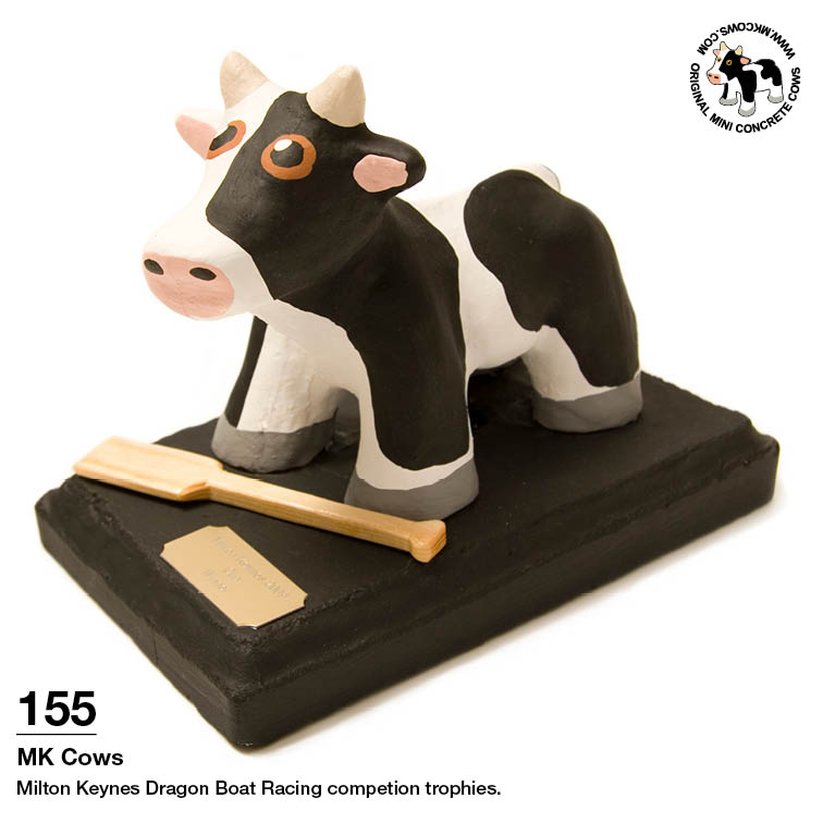 Mini Concrete Cow Dragon Boat Trophies