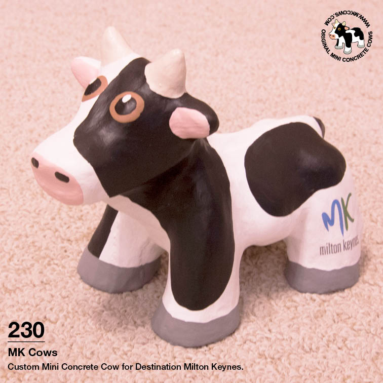 Destination Milton Keynes Mini Concrete Cow