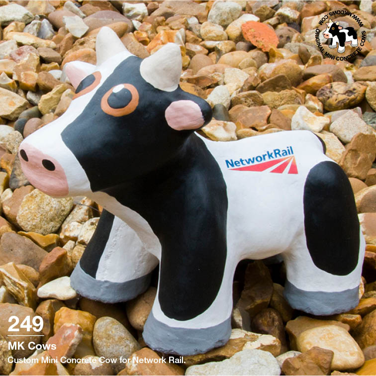 Network Rail Branded Mini Concrete Cow