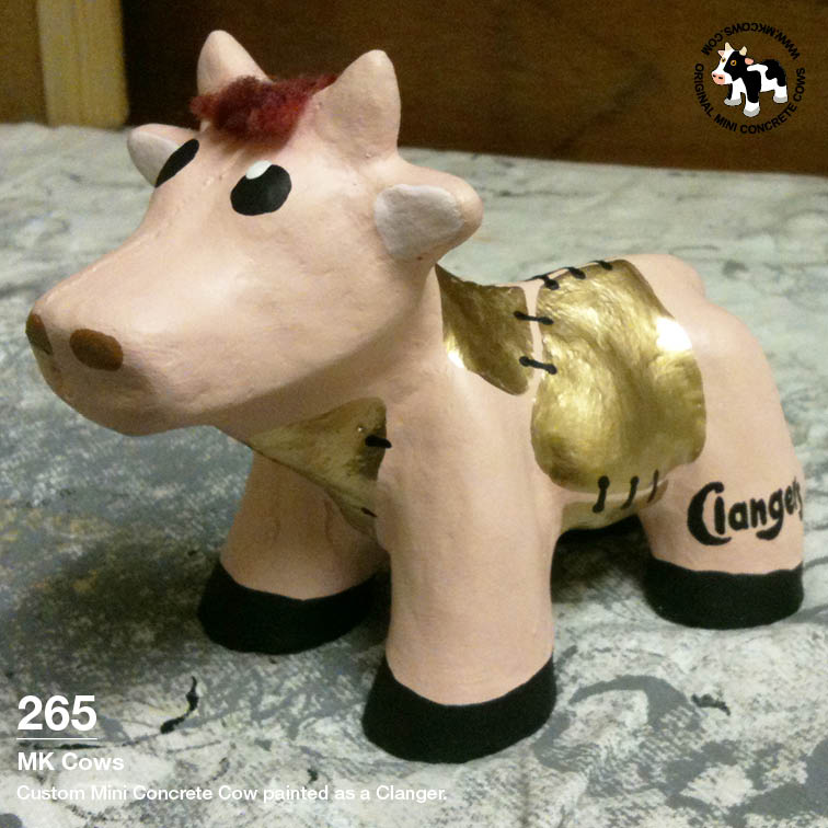 Clanger Style Mini Concrete Cow