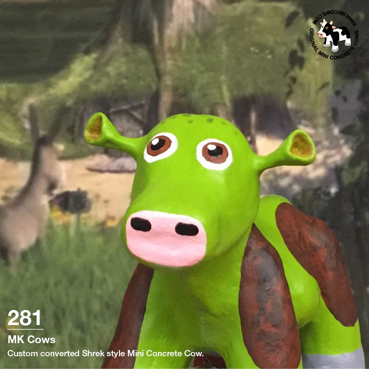 Special Edition Shrek Mini Concrete Cow