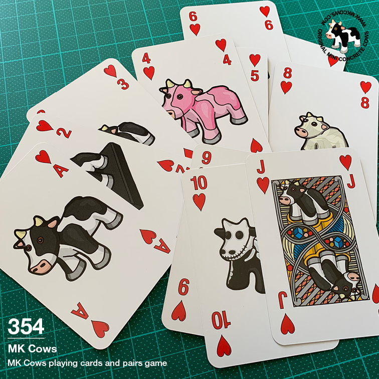 MK Cows Playing Cards & Pairs Game