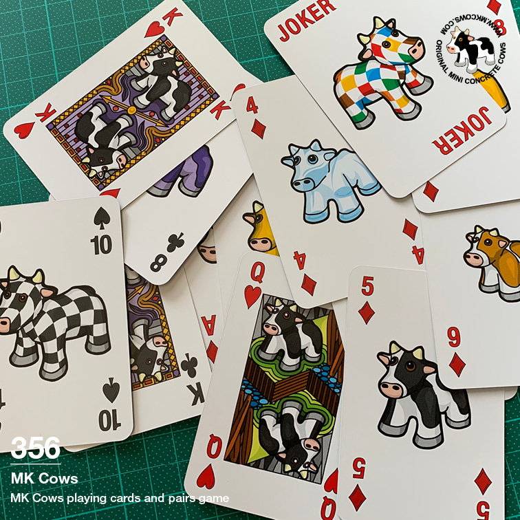 MK Cows Playing Cards & Pairs Game