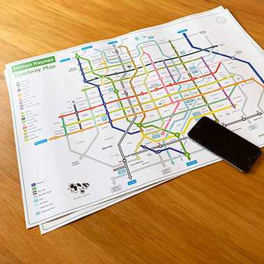 A2 Poster Map of Milton Keynes