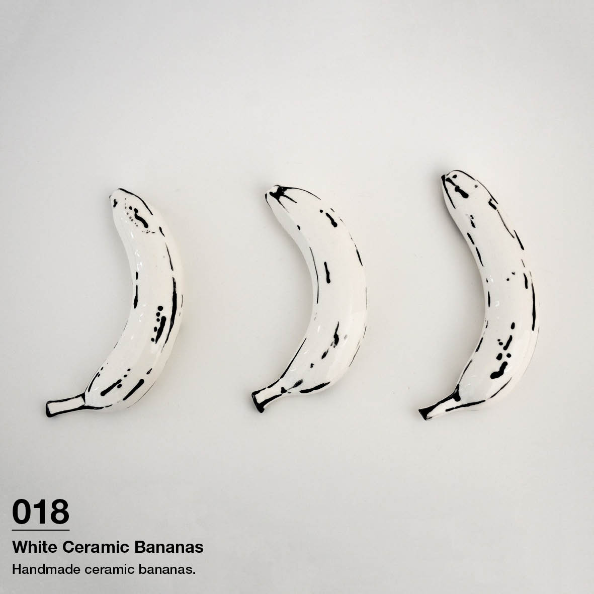 White Ceramic Bananas