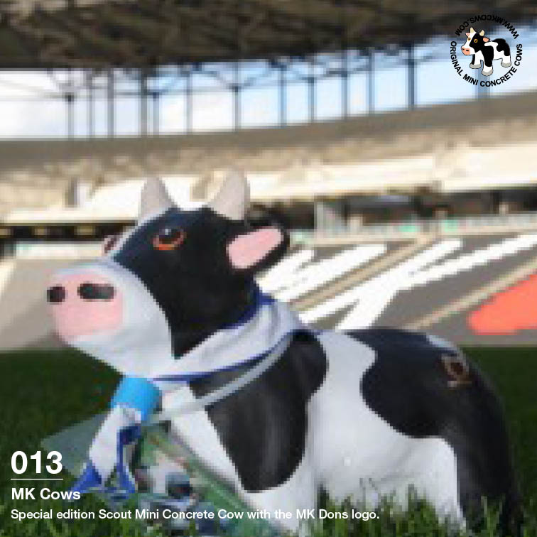 The First MK Dons Mini Concrete Cow