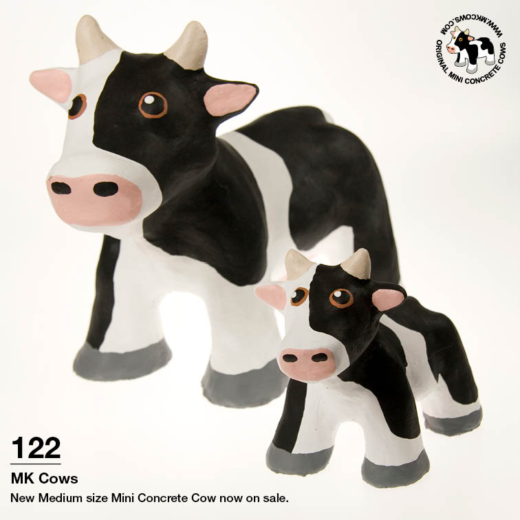 New Medium Mini Concrete Cows on Sale