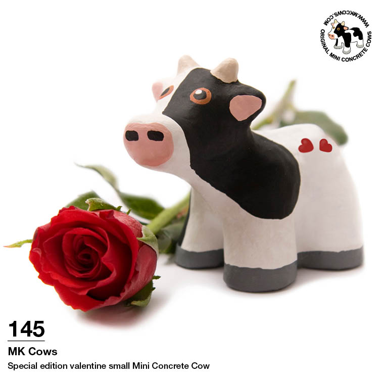 New Valentines Mini Concrete Cow