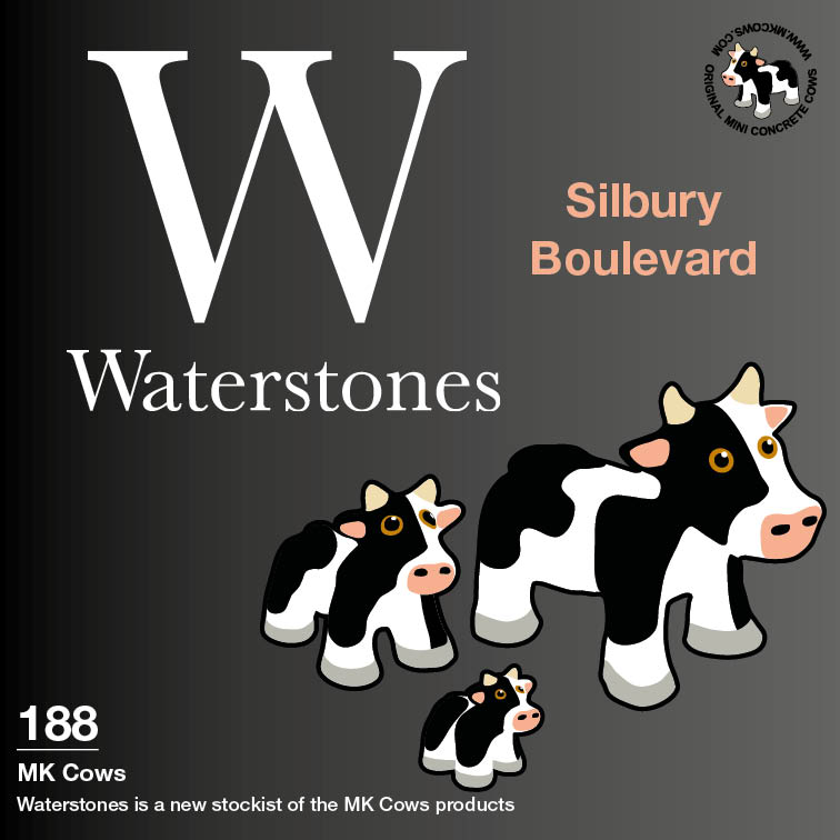 New Stockist of MK Cows Products at Waterstones Silbury Boulevard