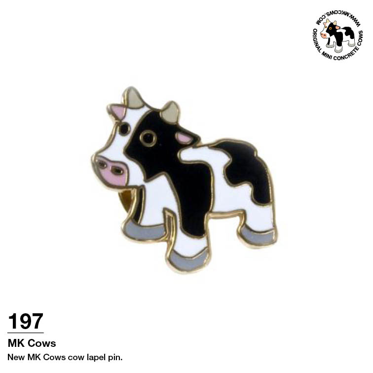 New MK Cows Lapel Pin