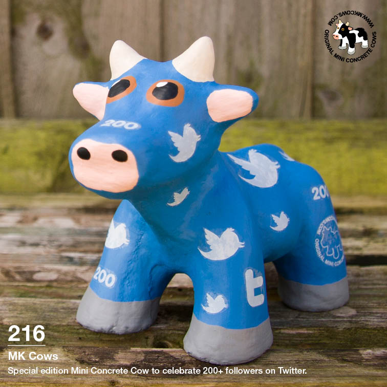 Special Edition Twitter Cows for 200 and 300 Followers