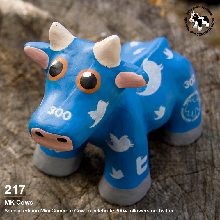 Special Edition Twitter Cows for 200 and 300 Followers