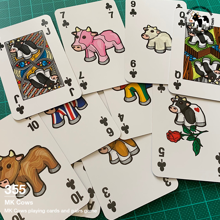 MK Cows Playing Cards & Pairs Game