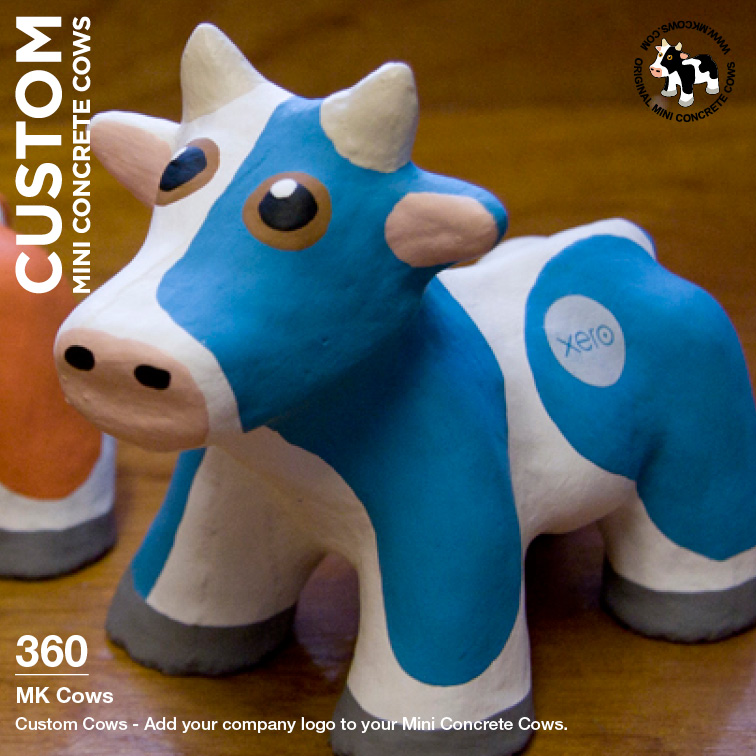 Custom Mini Concrete Cows