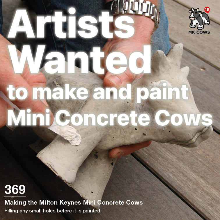 Artists Wanted to Make and Paint Mini Concrete Cows