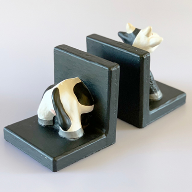 Mini Concrete Cow Bookends