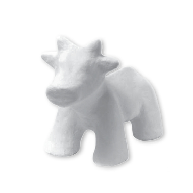 Unpainted Mini Concrete Cow