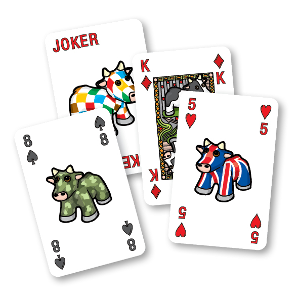 MK Cows Playing Cards & Pairs Game