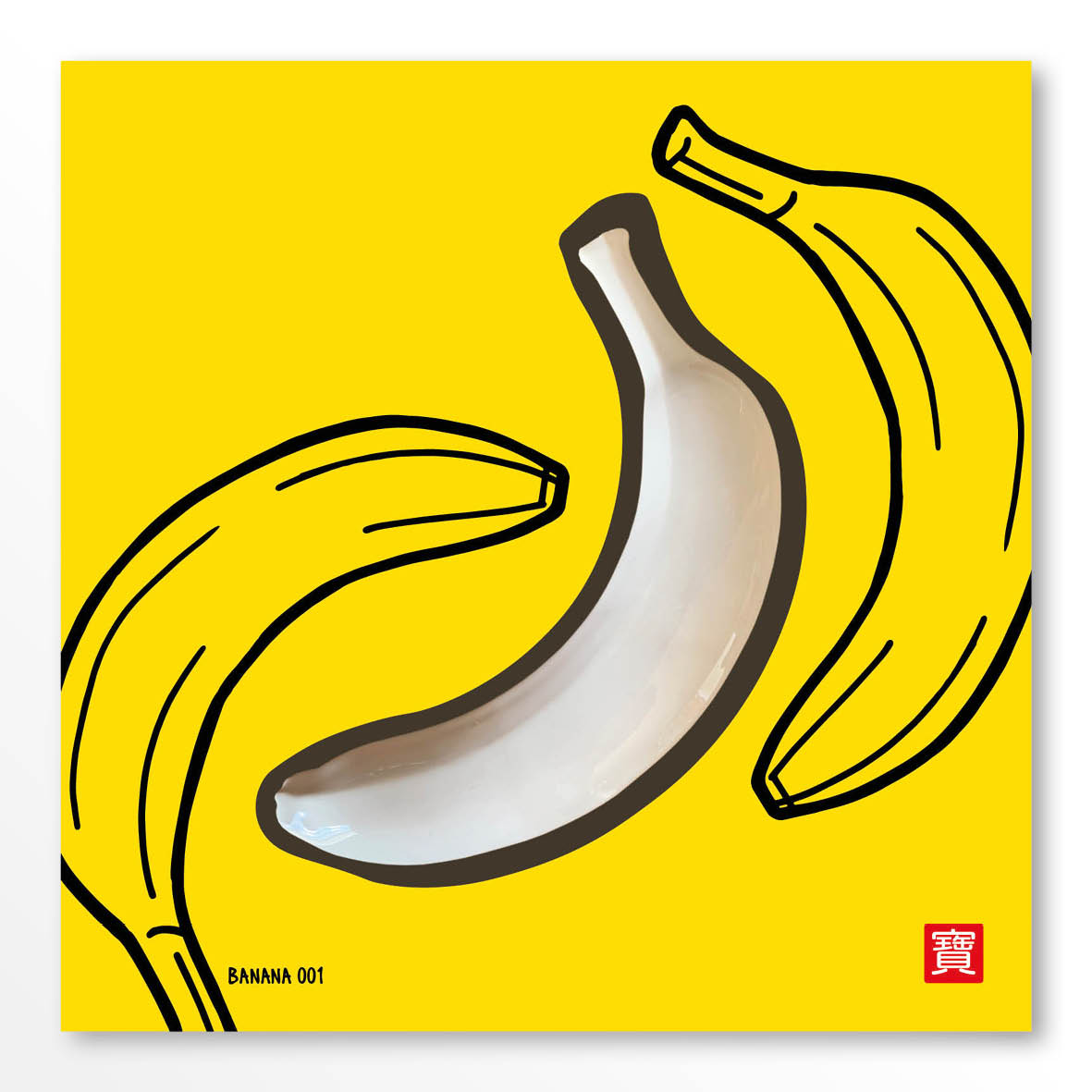 White Banana Prints - 001